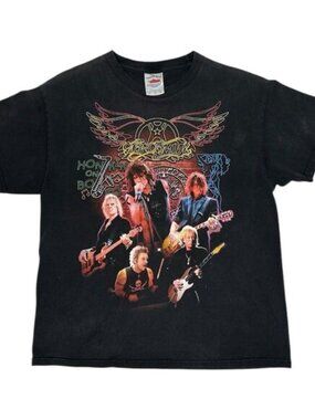Vintage 2004 Aerosmith Honkin' on Bobo Tour T-Shirt Black Size L